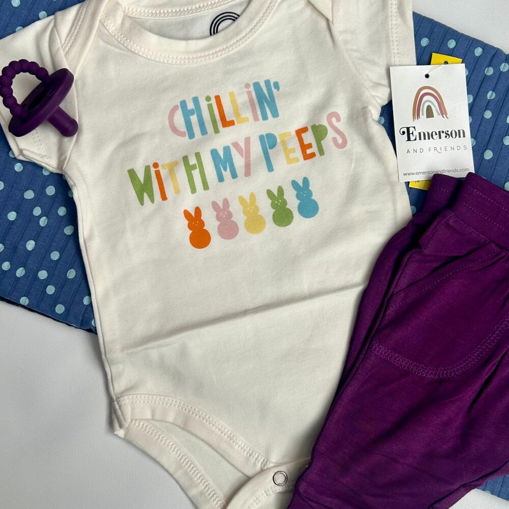 Baby’s First Easter Bundle 0-3M NWT Kate Quinn + Emerson Bunny Outfit